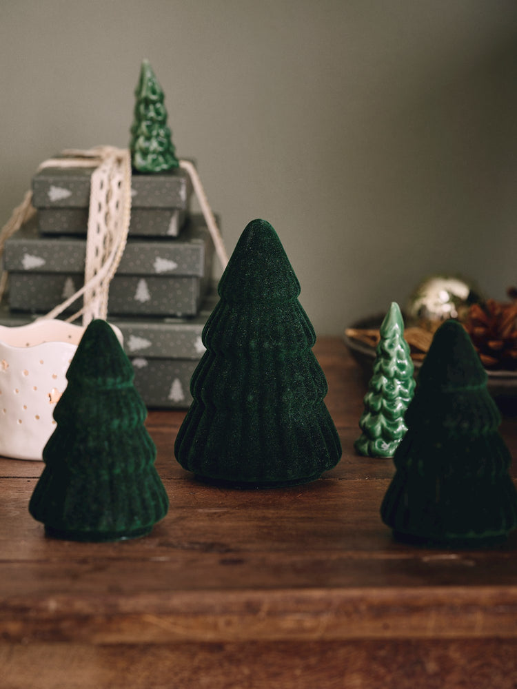 Glass tree with velvet