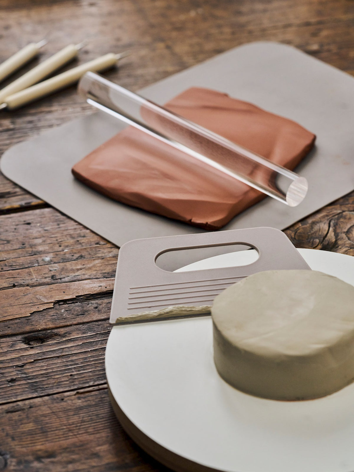 Clay cutter and mat