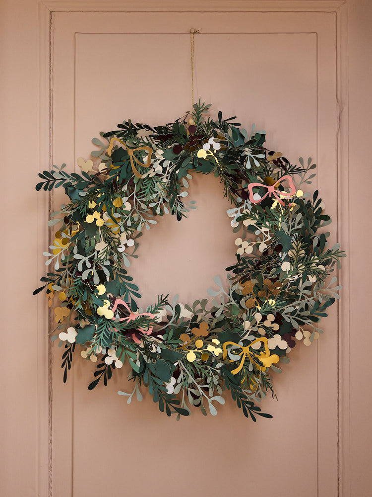 DIY paper wreath kit