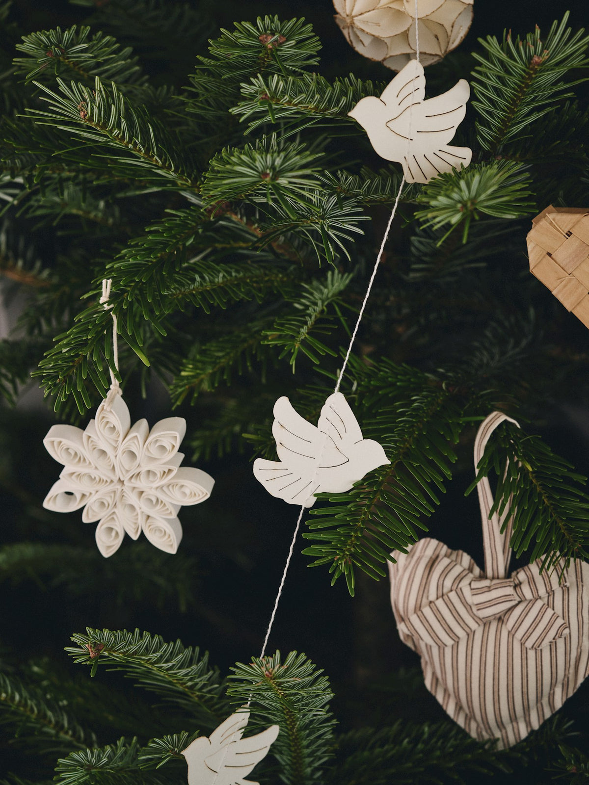 Paper garland dove
