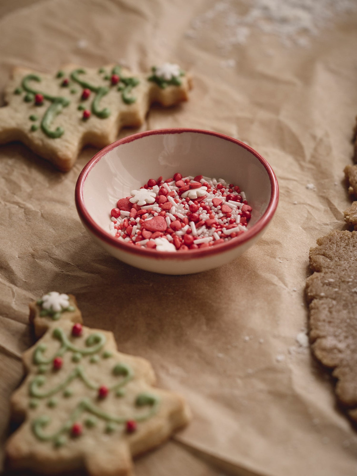 Christmas sprinkles red/white