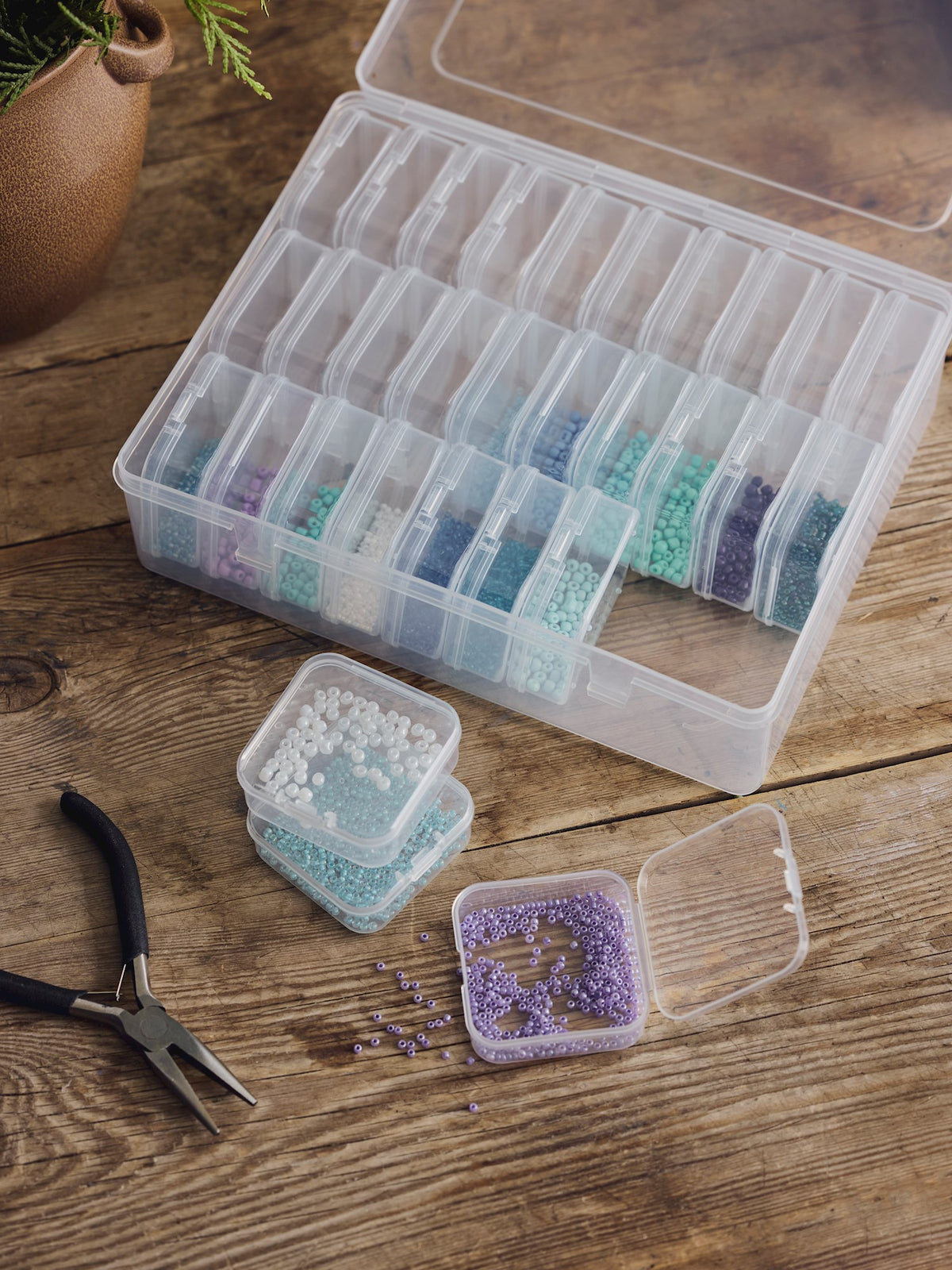 Storage box for craft supplies