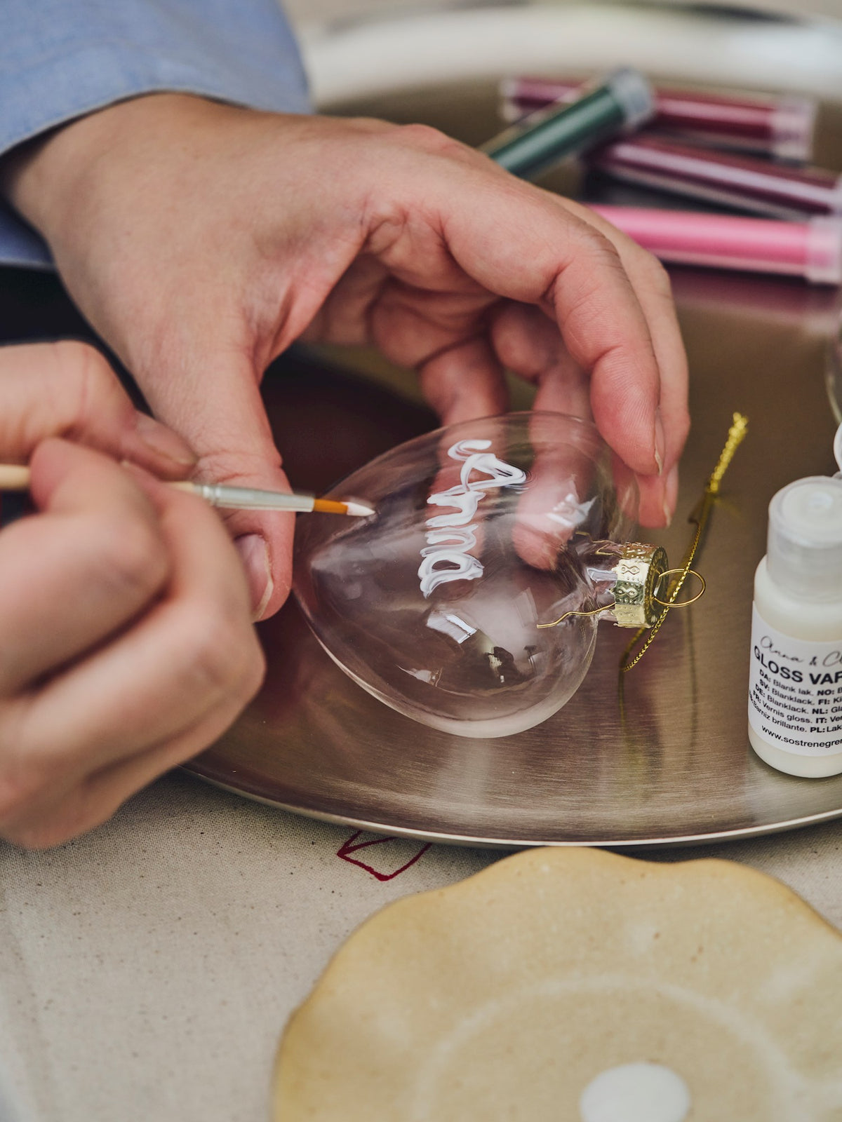 DIY glass ornament