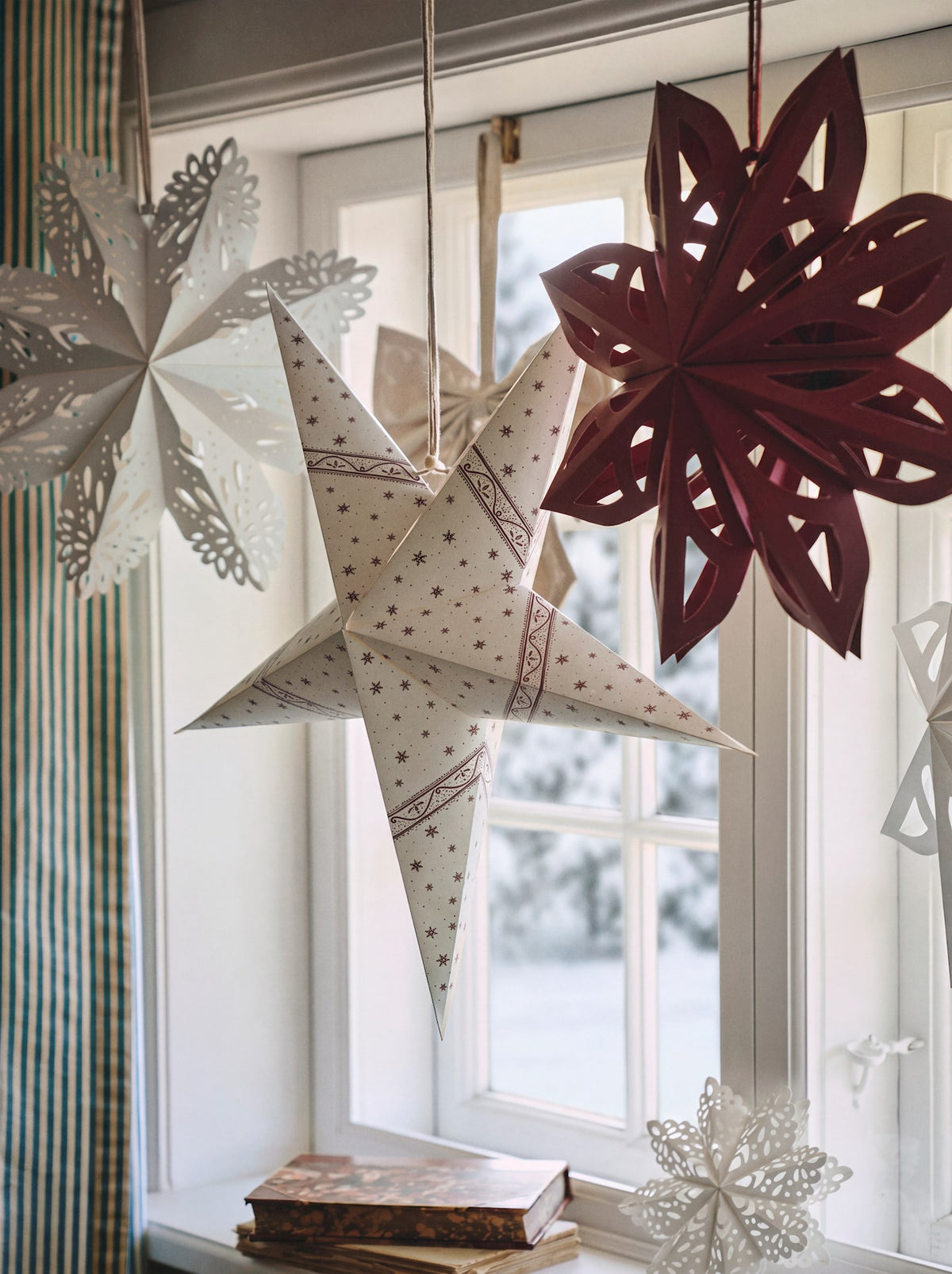 Paper star with print