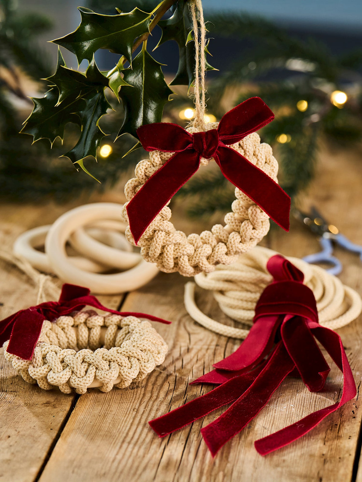 DIY kit macramé wreath