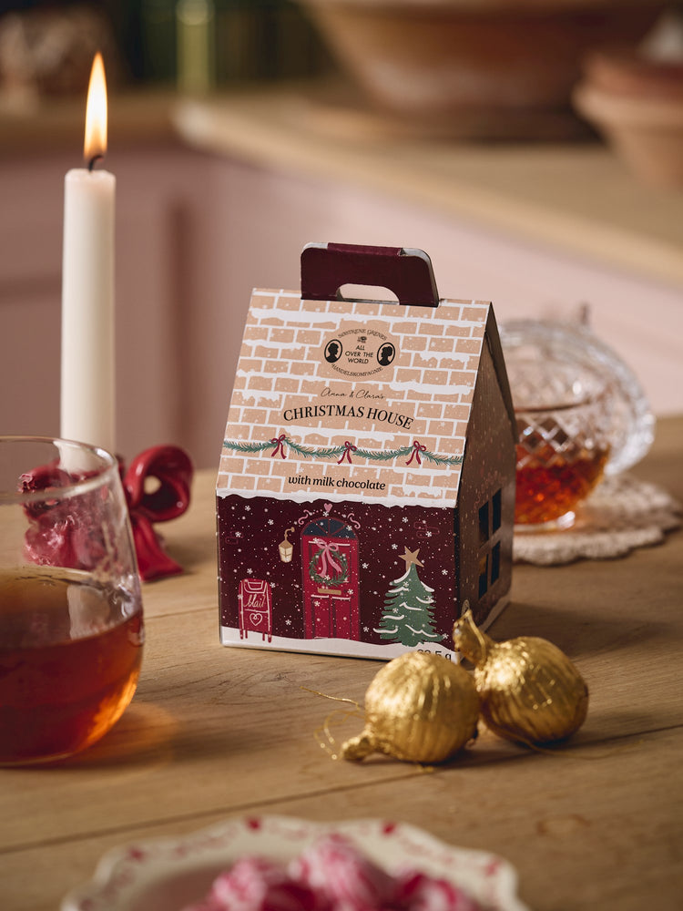 Christmas house with chocolates