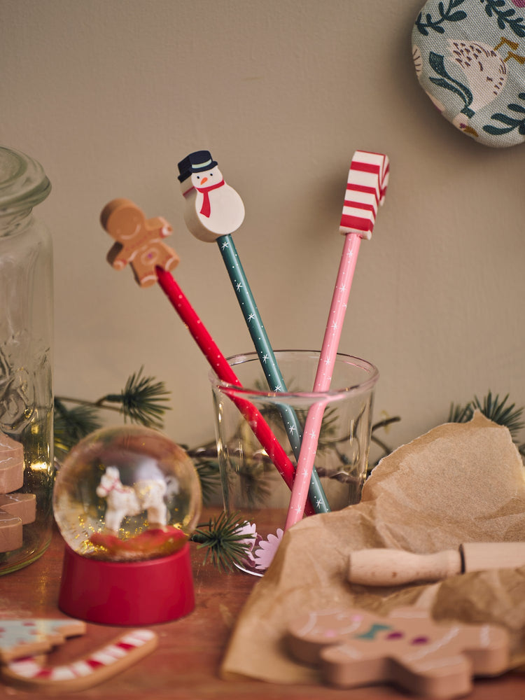 Pencil with snowman