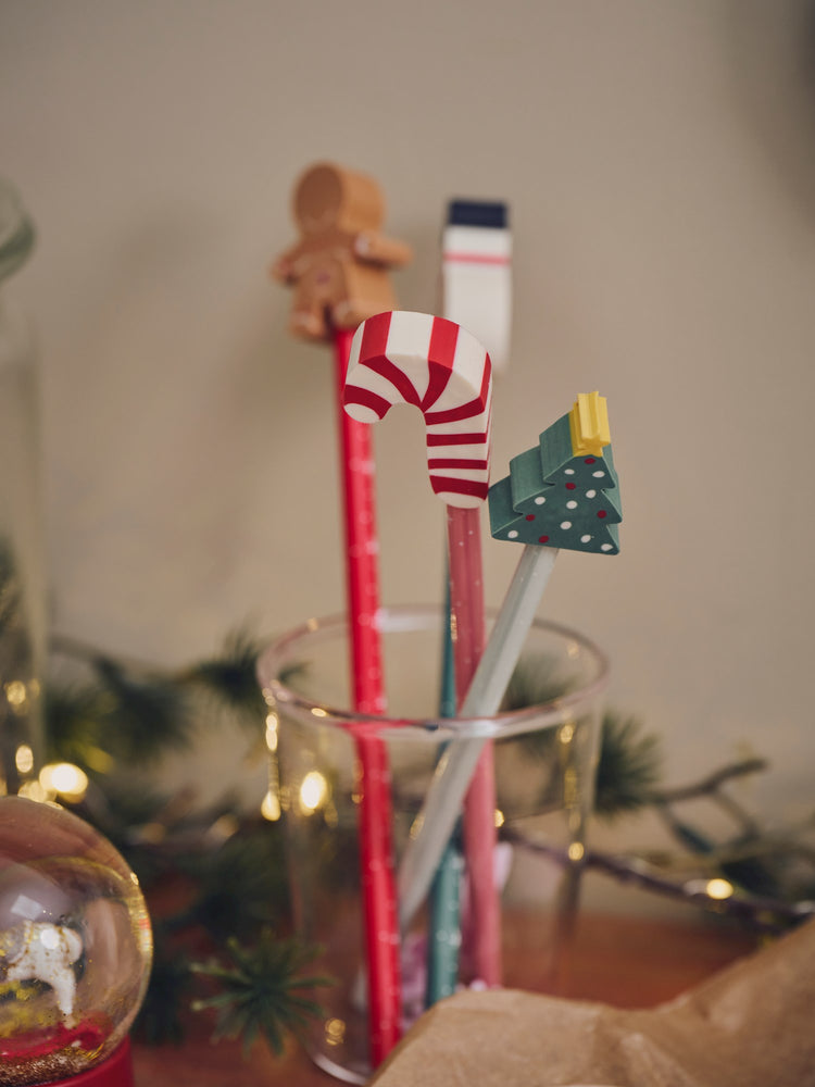 Pencil with candy cane