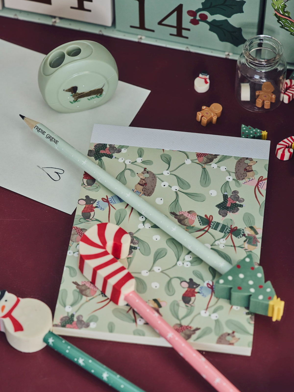 Pencil with Christmas tree