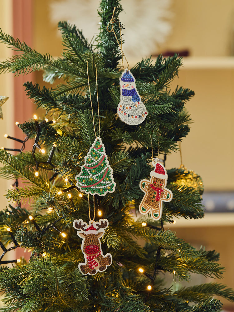 DIY kit diamond painting Christmas ornaments