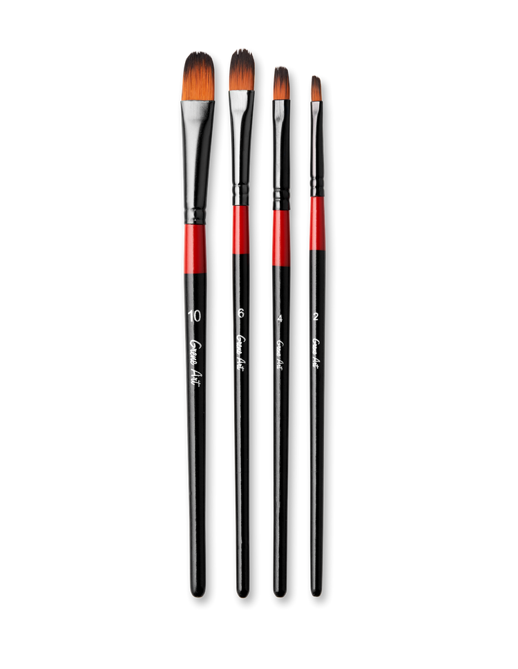 Filbert Paintbrush Set