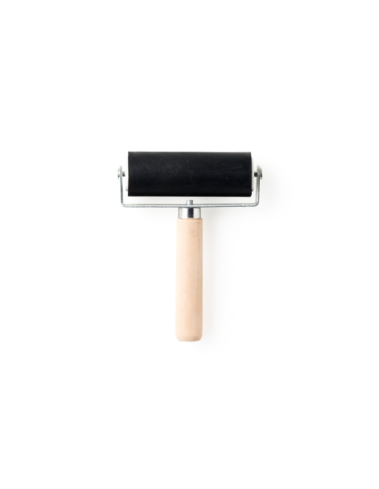 Paint roller for linocut