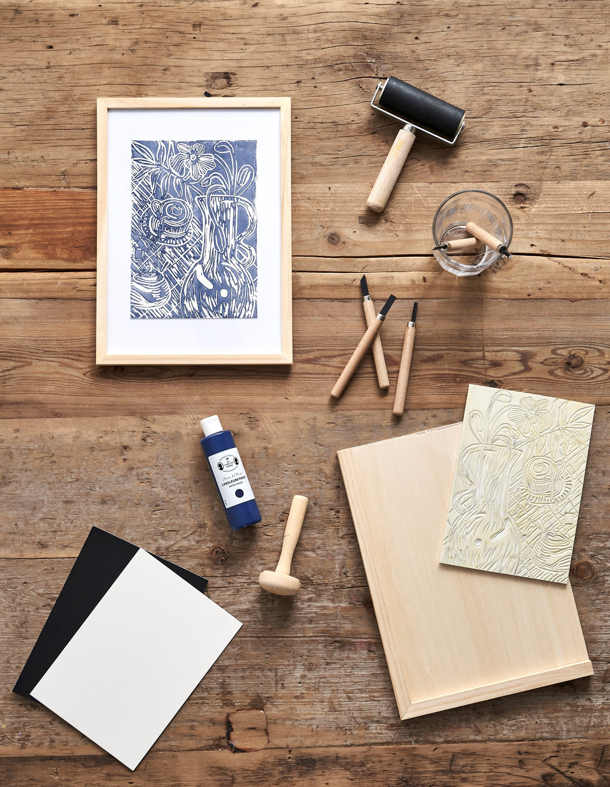 Rubber board 18 x 24 for linocut