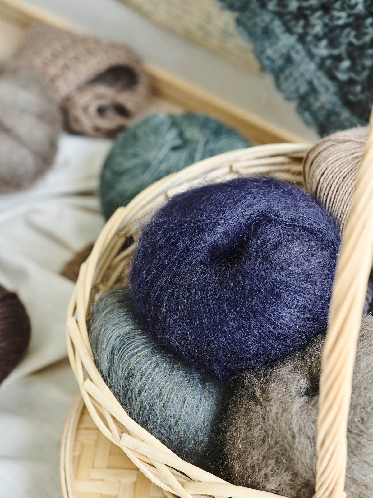 Mohair nylon yarn
