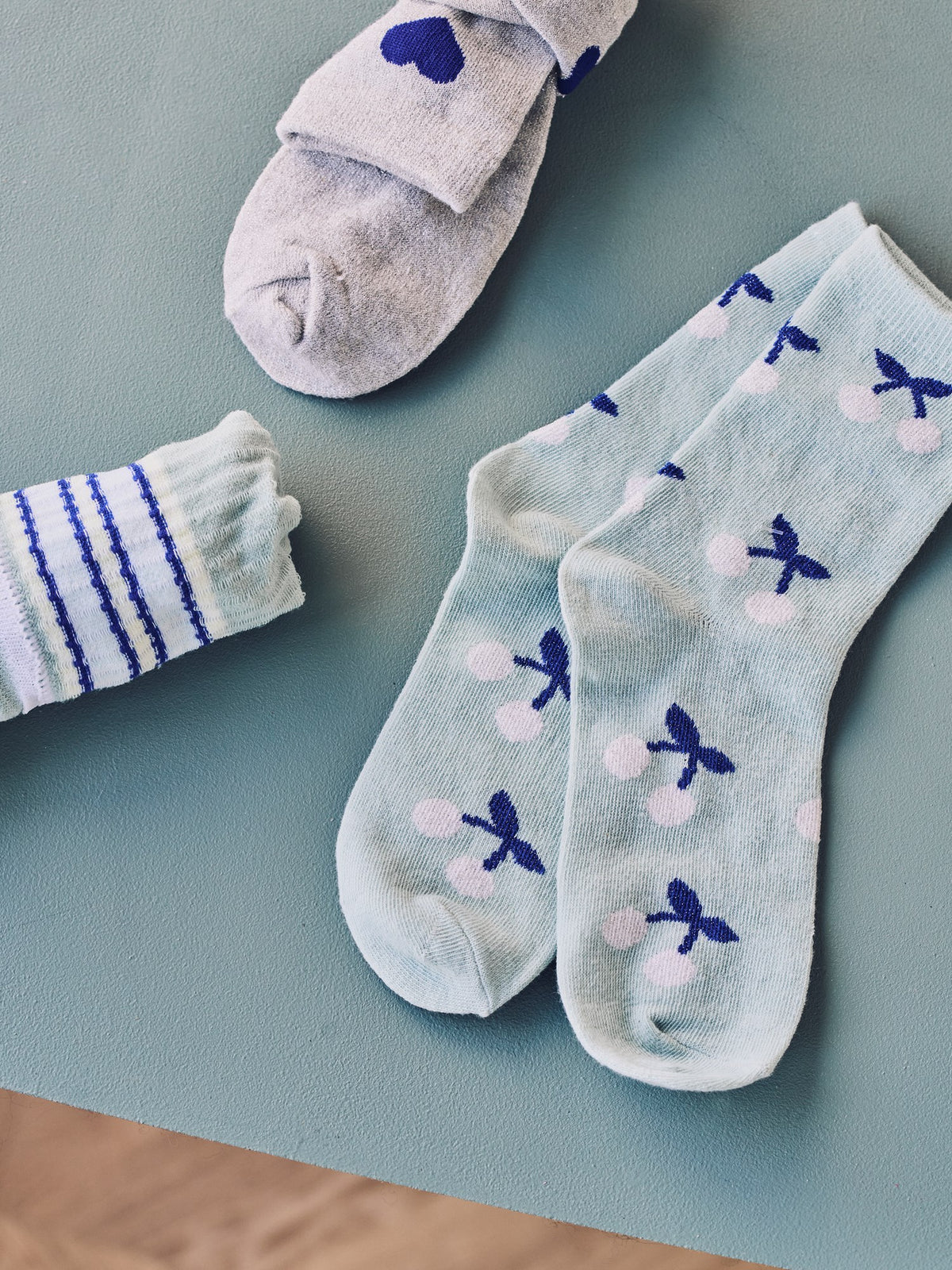 Socks with glitter