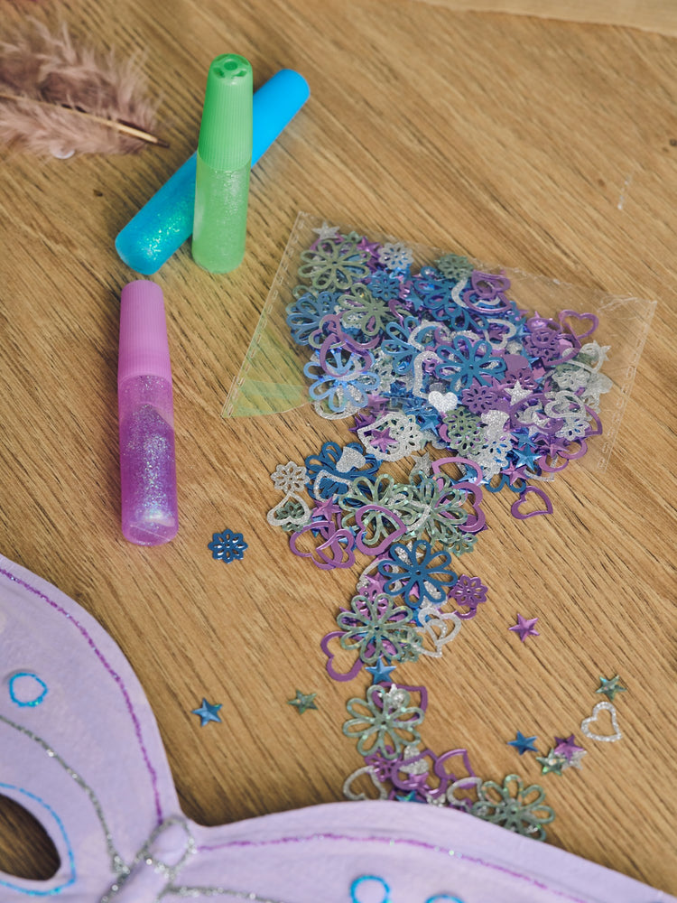 Sequins and glitter glue