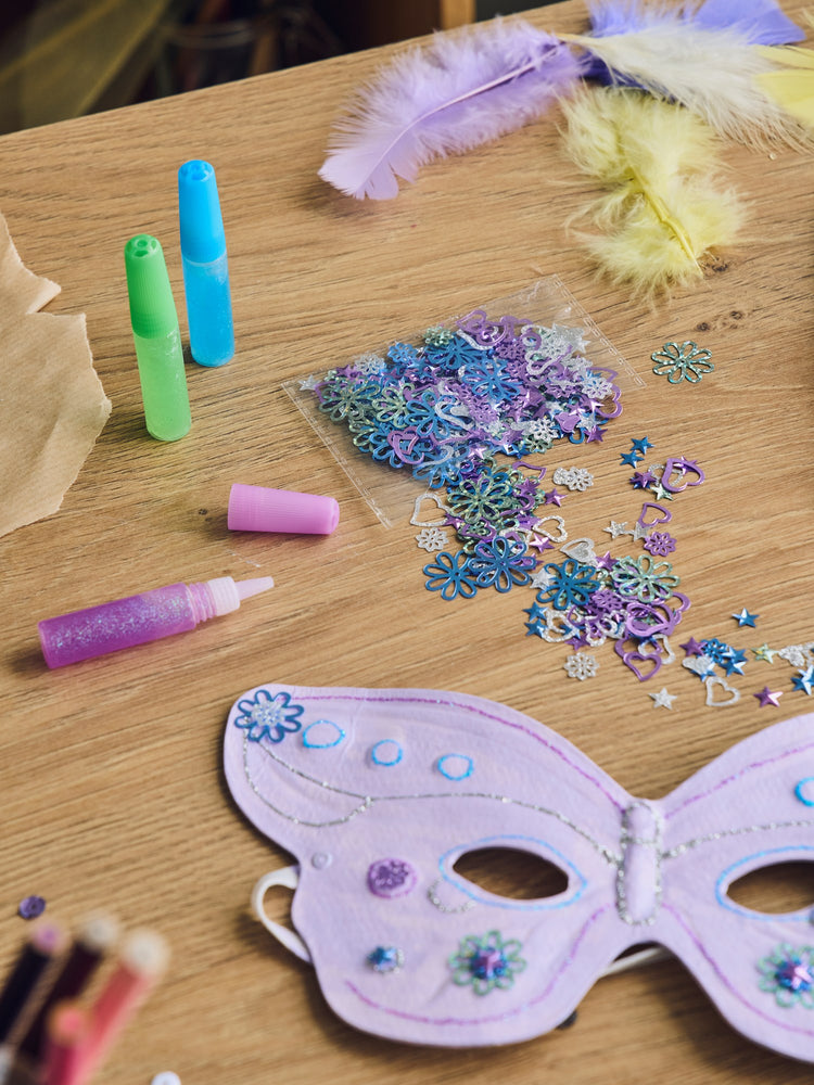 Sequins and glitter glue