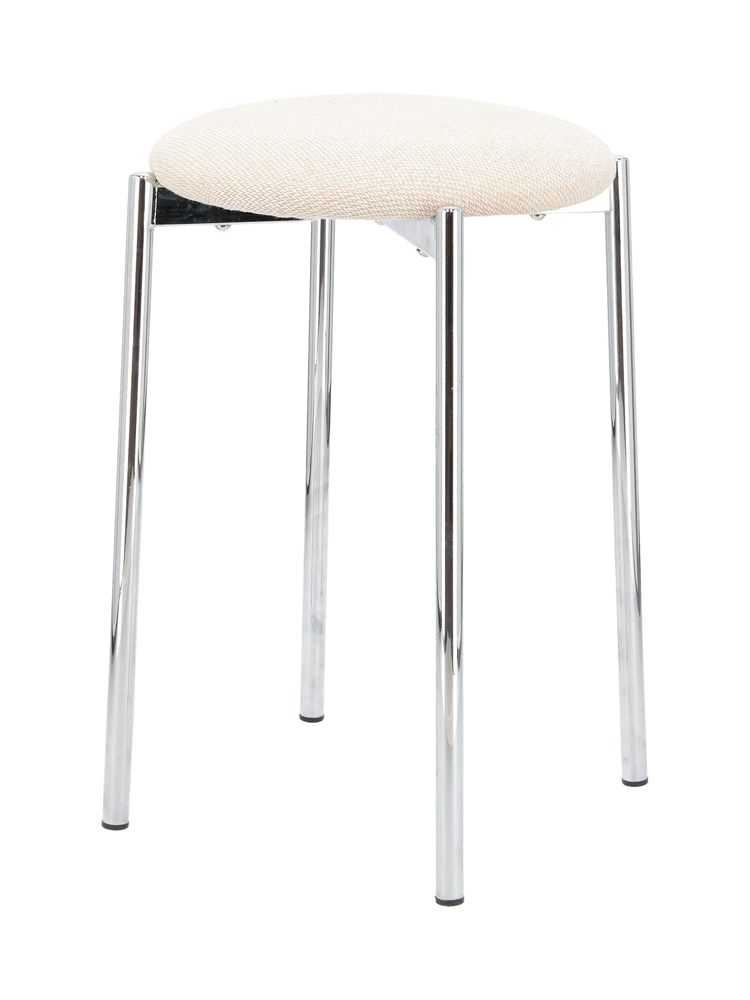 Stool with chrome-look frame