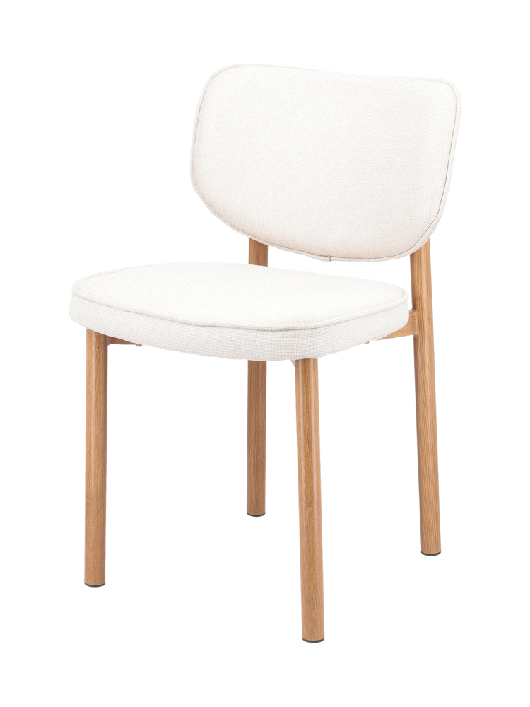 Dining chair with piping