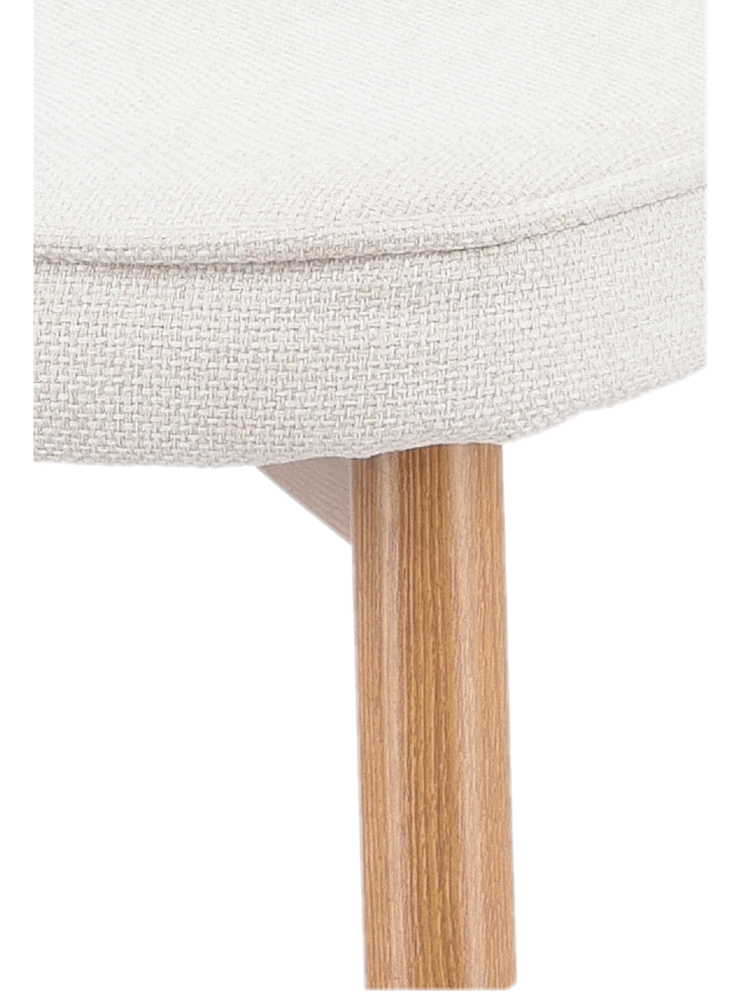 Dining chair with piping