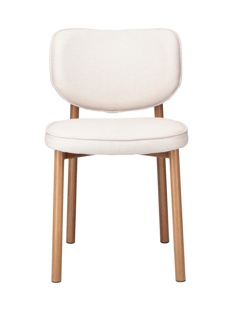 Dining chair with piping