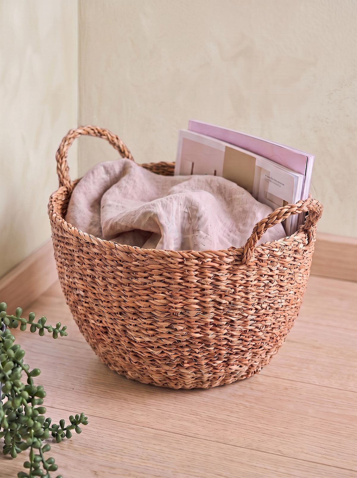 Basket with handles