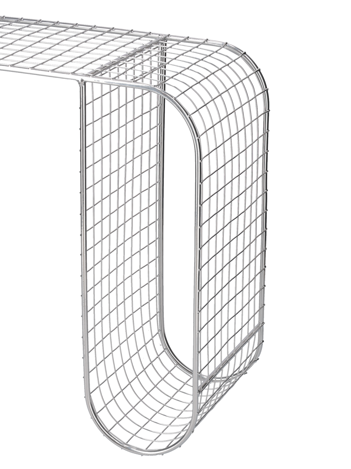 Chrome-look side table