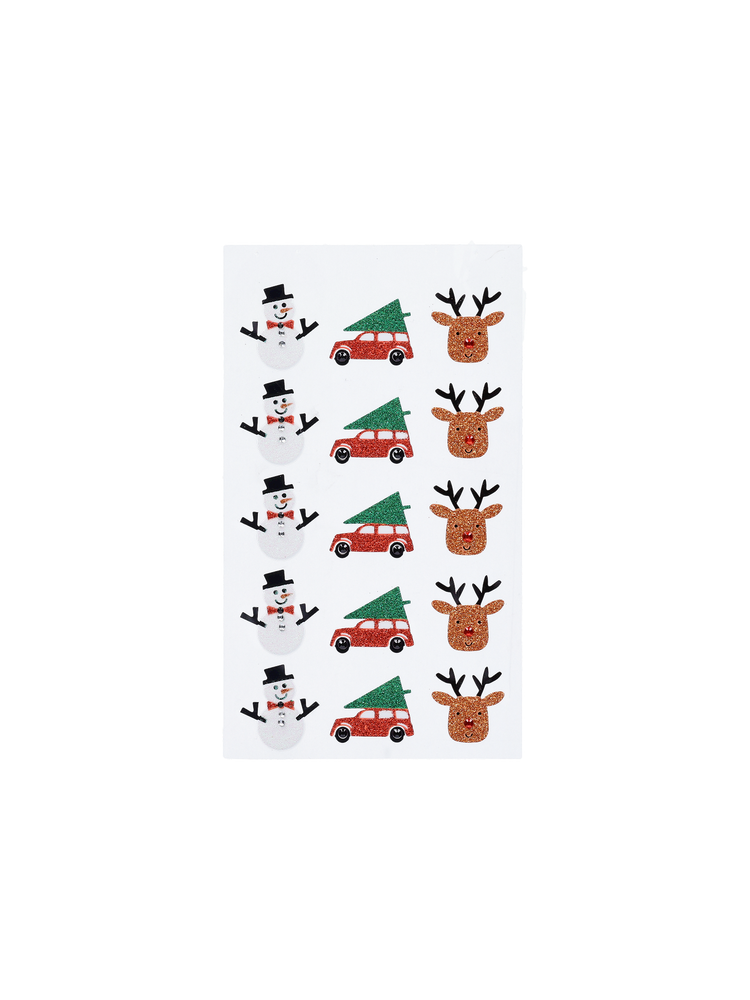 Christmas glitter stickers