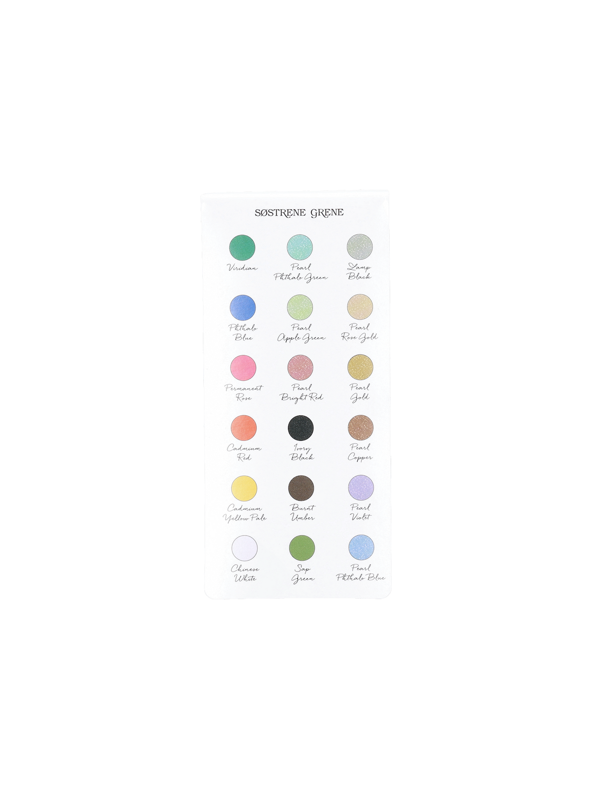 Watercolour paint set in tin