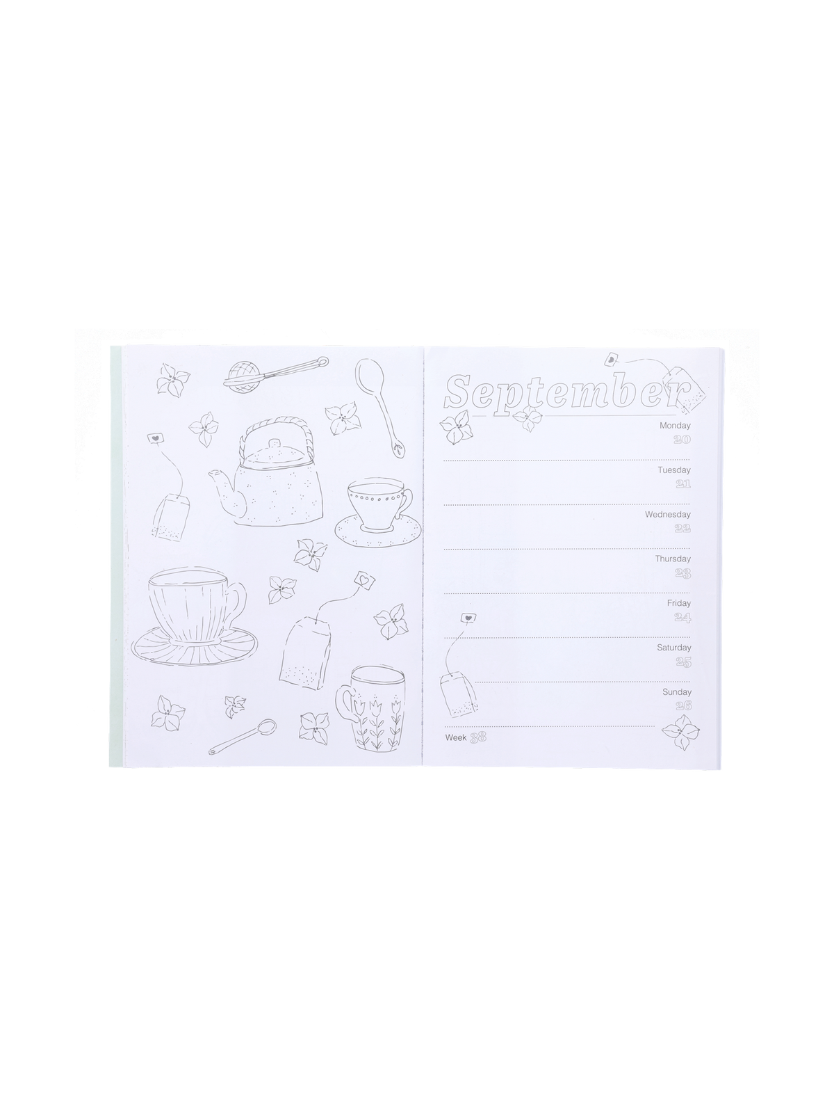 Colouring calendar
