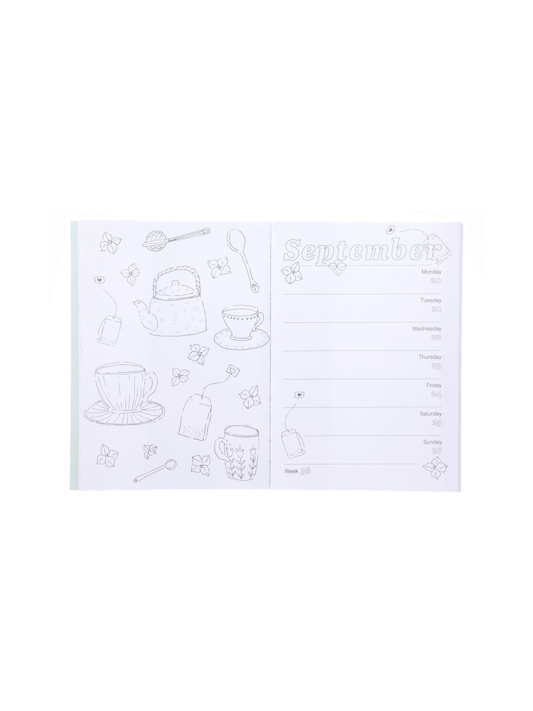 Colouring calendar