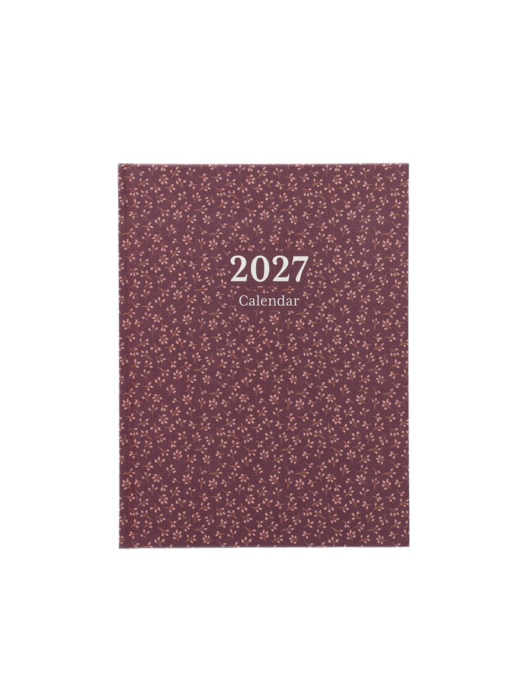Calendar with textured cover