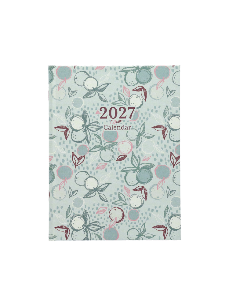 Calendar with textured cover