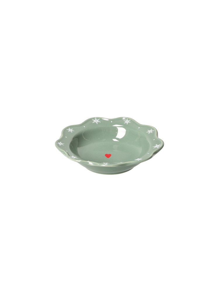 Bowl with snowflakes