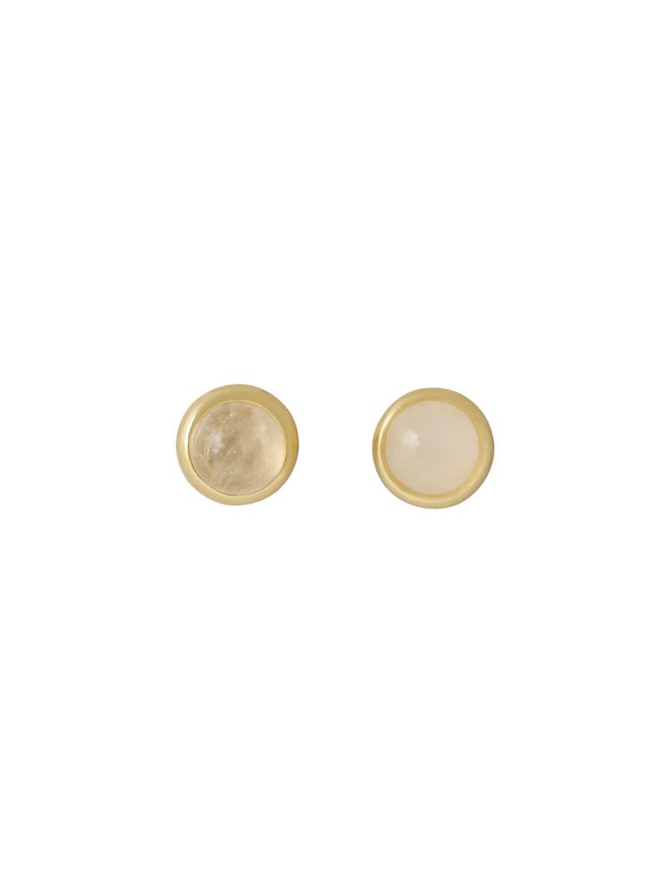 Earrings with rose quartz