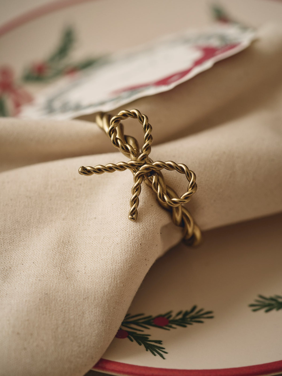 Napkin ring bow