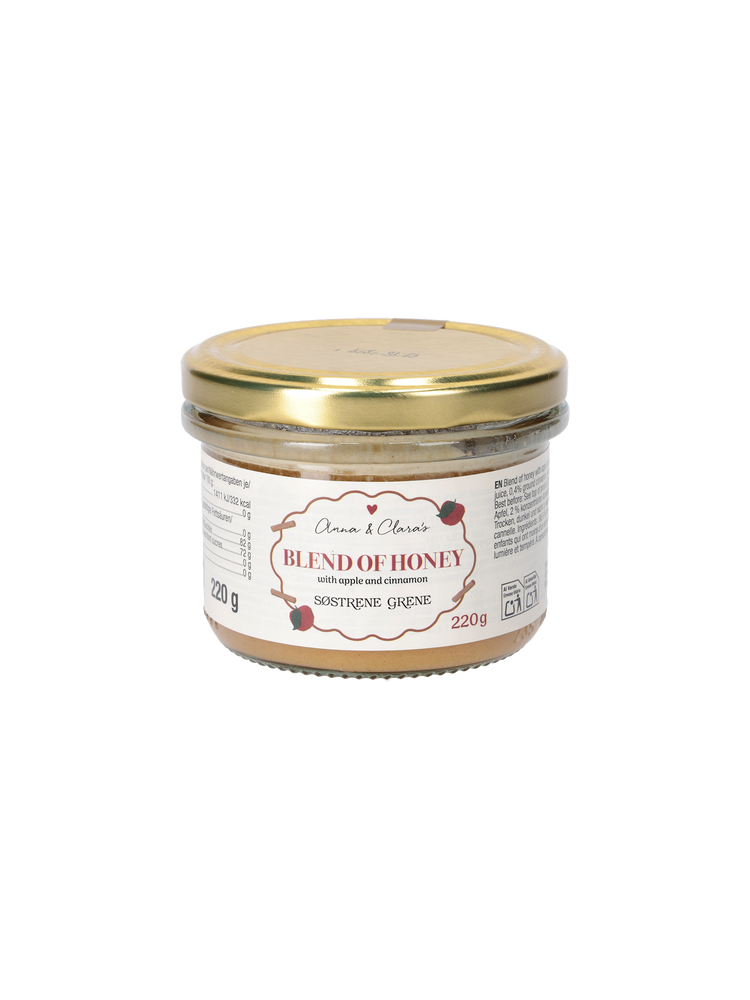 Christmas honey with apple and cinnamon