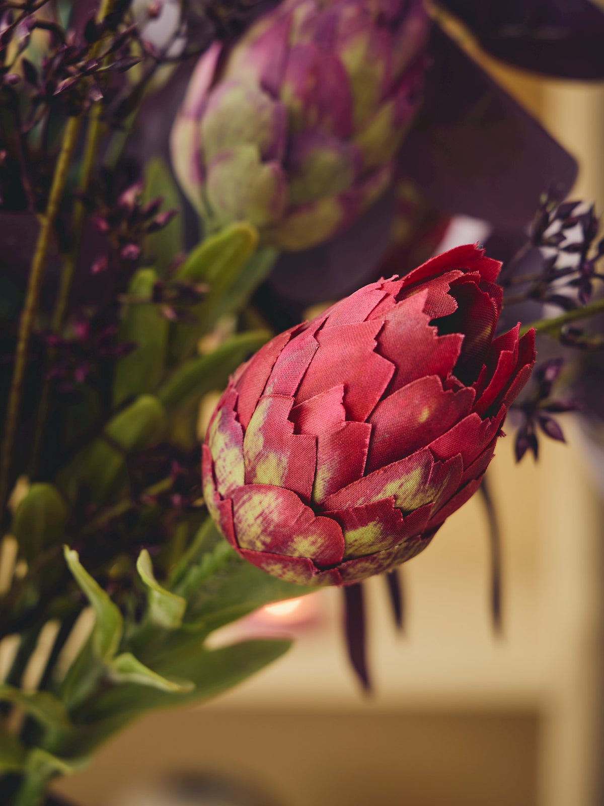 Artificial protea flower